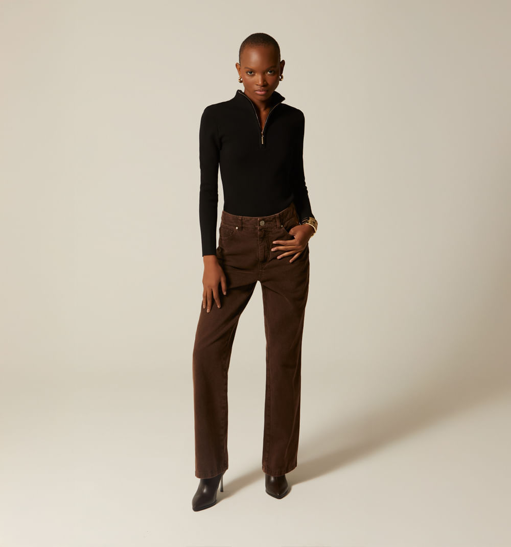 Buzo Manga Larga Cuello Alto