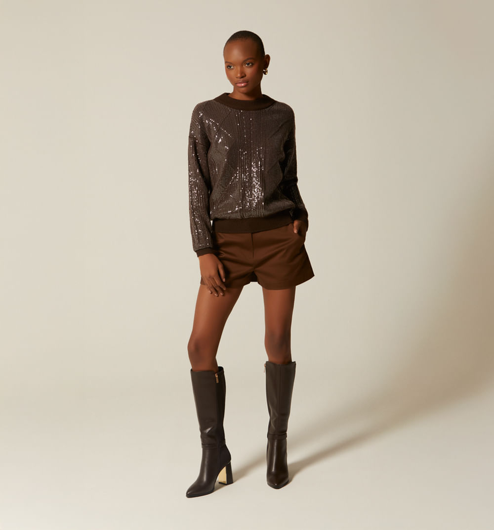 Buzo Tejido Con Lentejuela