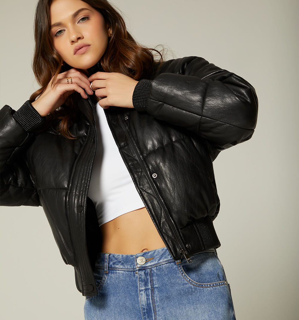 Chamarra Alcolchada Manga Larga