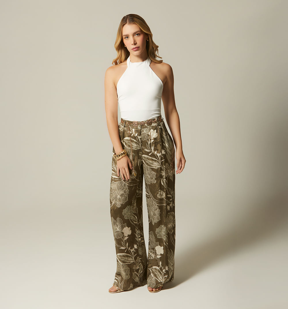 Pantalon Palazo Tiro Alto