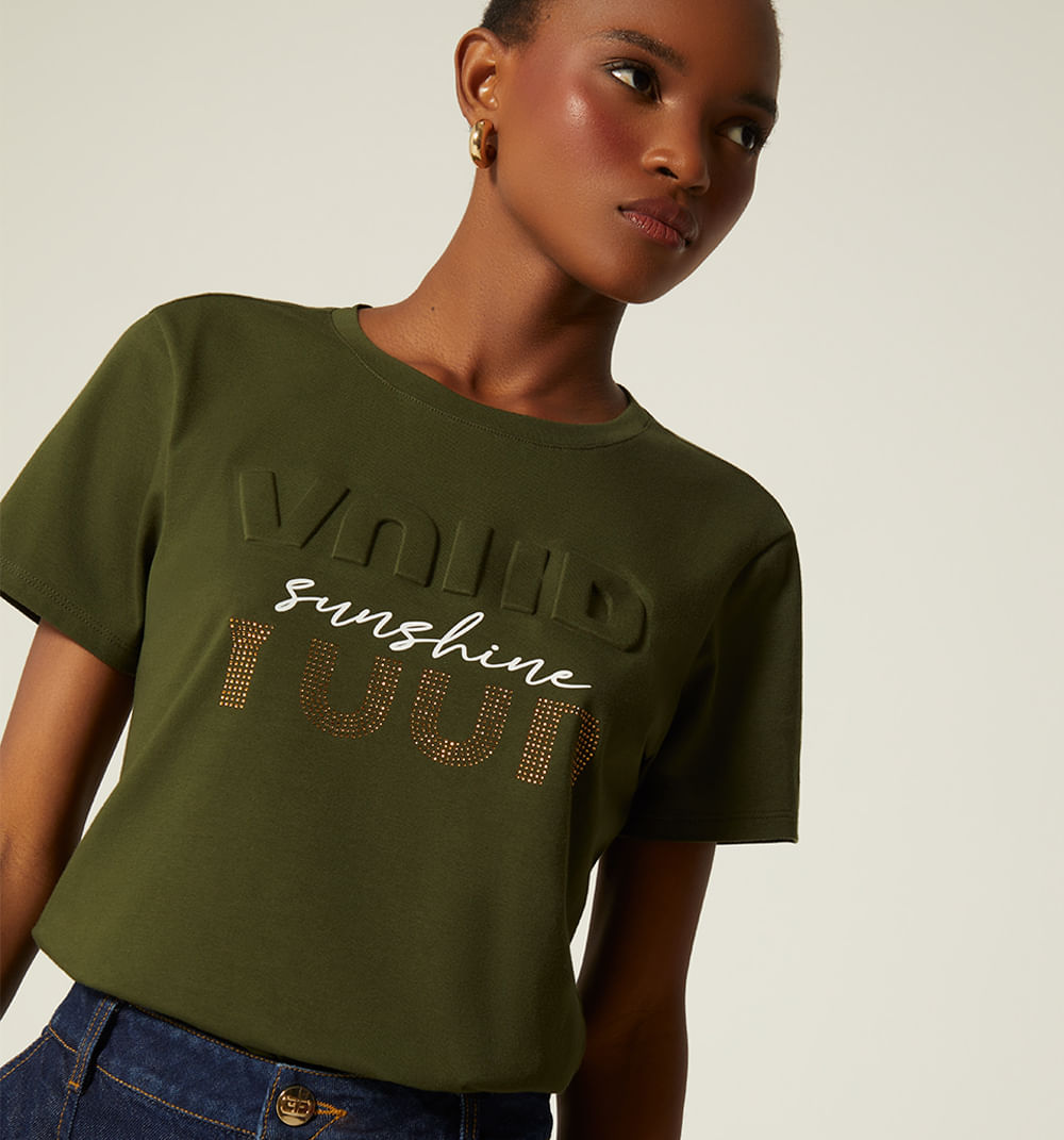 Camiseta Estampado Y Repujado