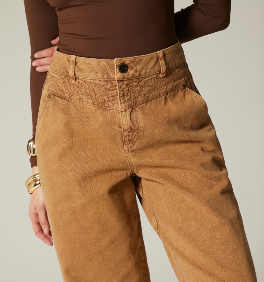 Jean Palazzo Tiro Alto Corte Costuras