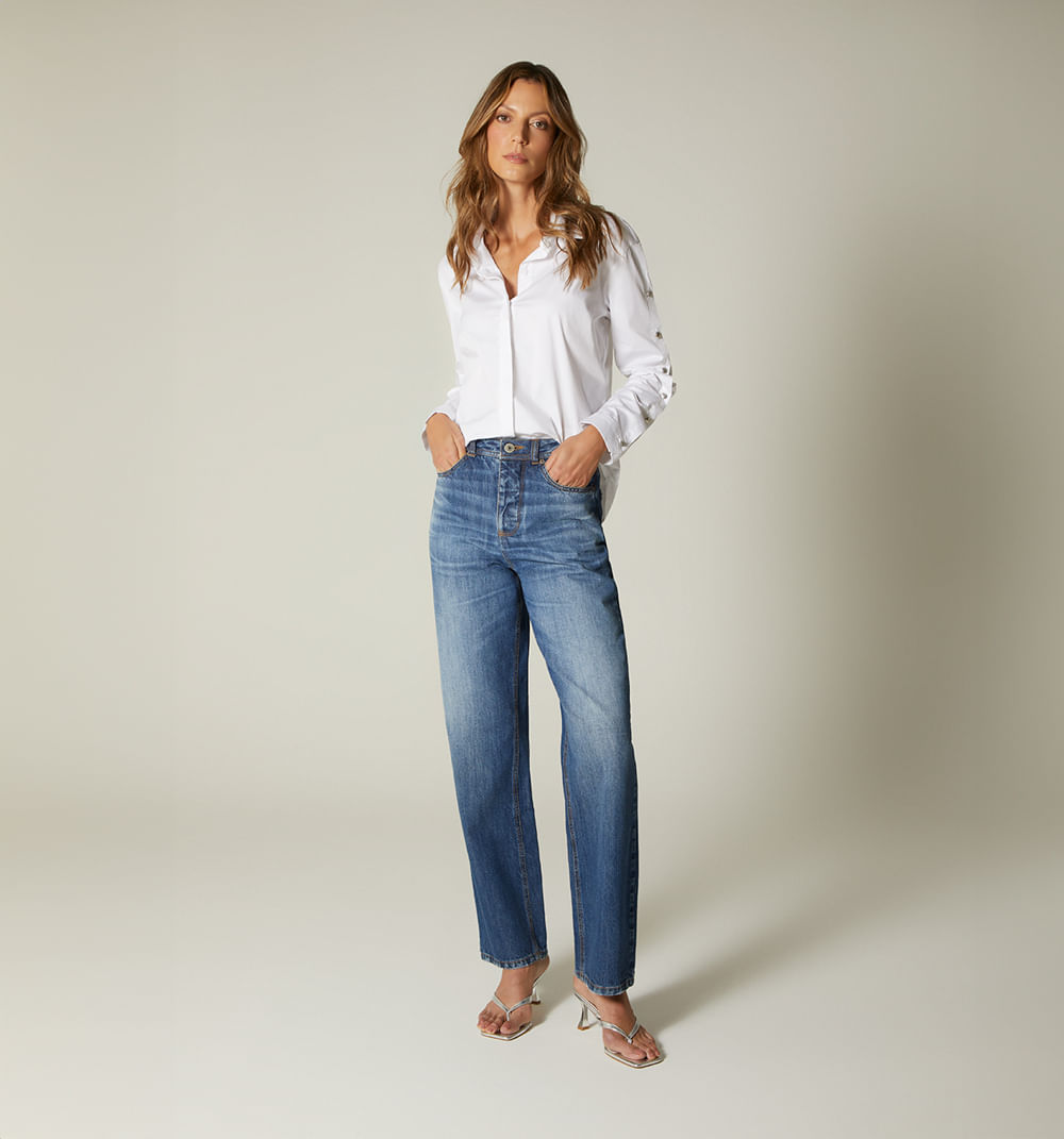 Camisera Manga Larga Con Detalle En Mangas