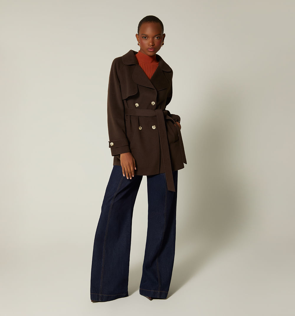 Gaban Afelpado Con Almilla Sobrepuesta