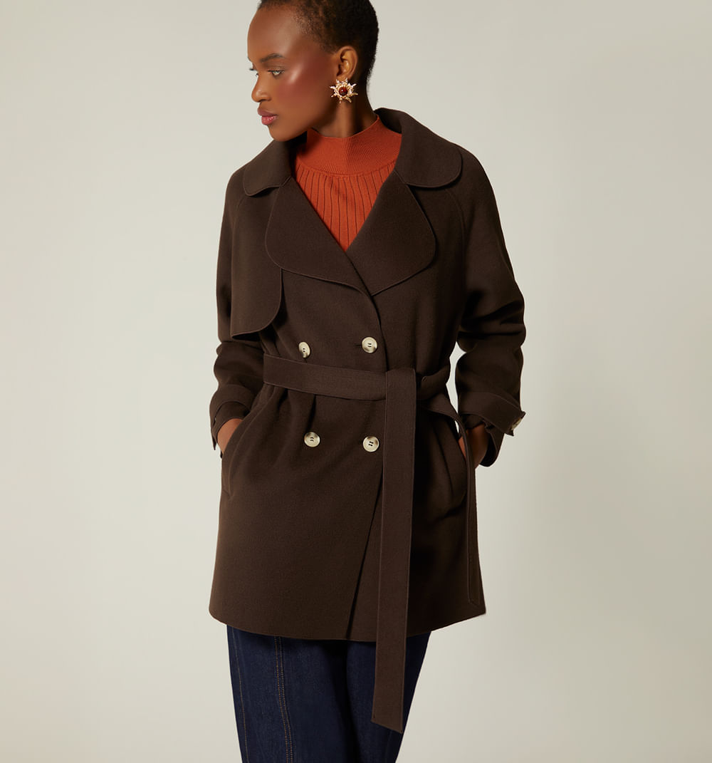 Gaban Afelpado Con Almilla Sobrepuesta