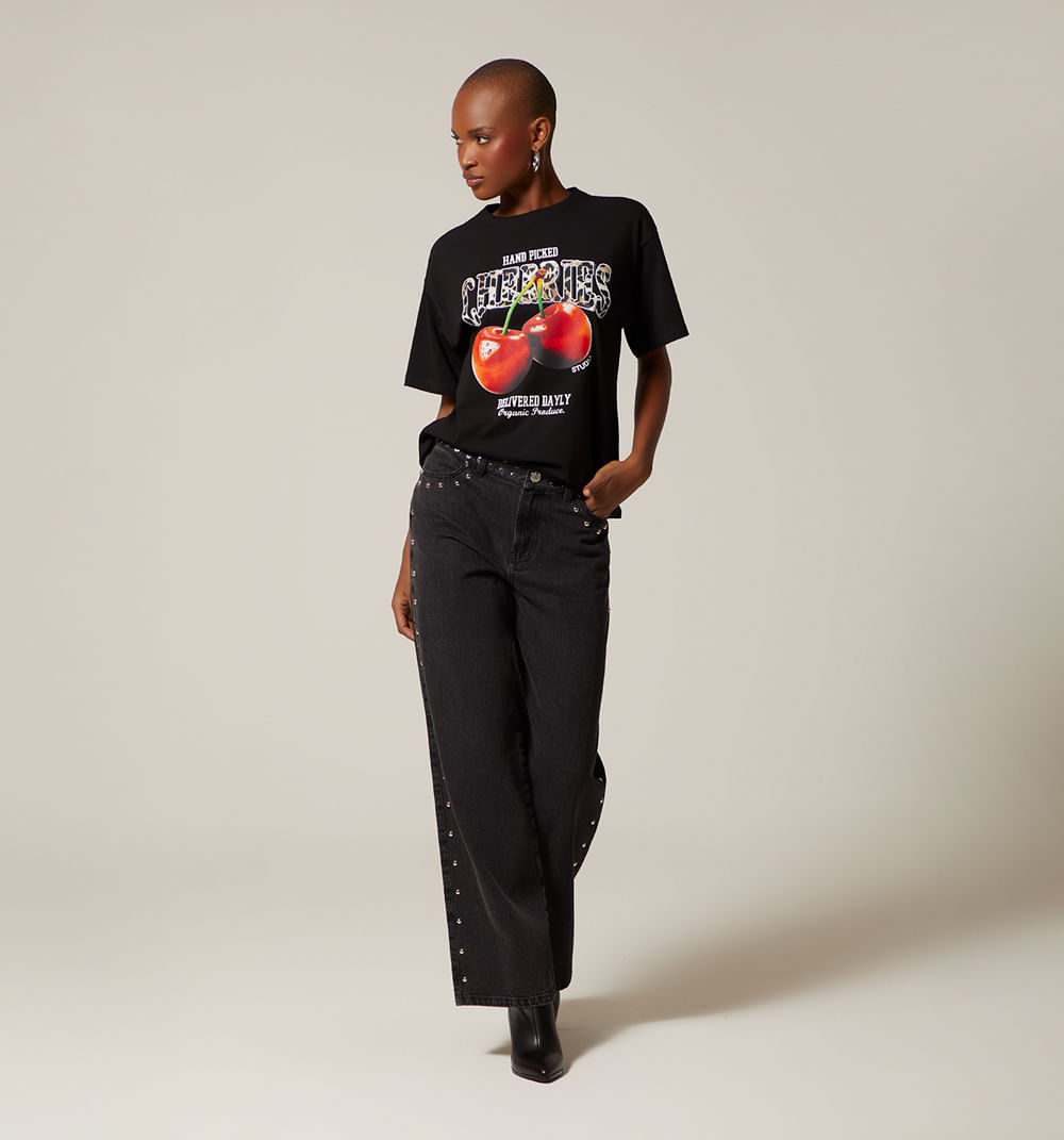 Camiseta Manga Corta Estampada