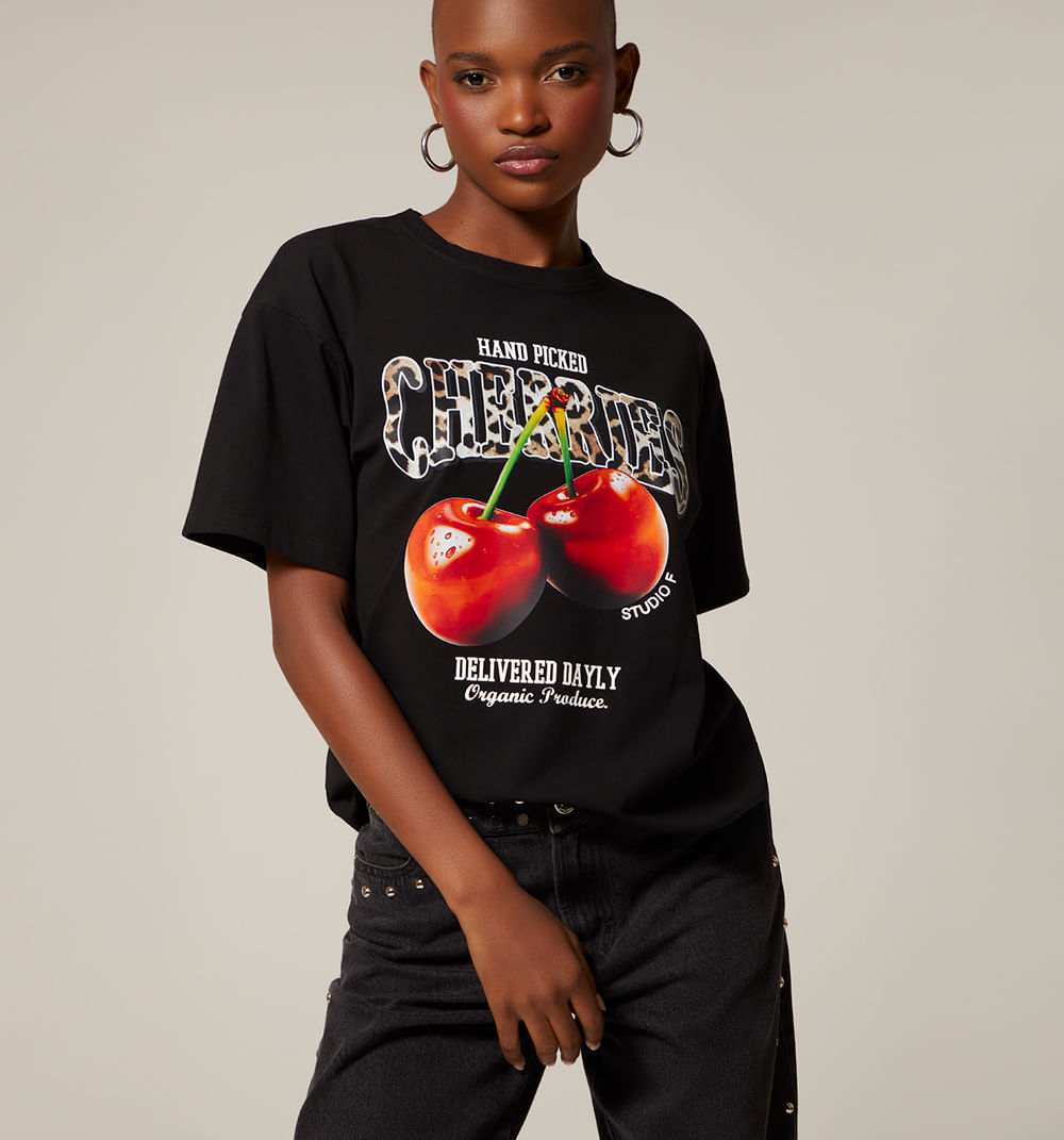 Camiseta Manga Corta Estampada