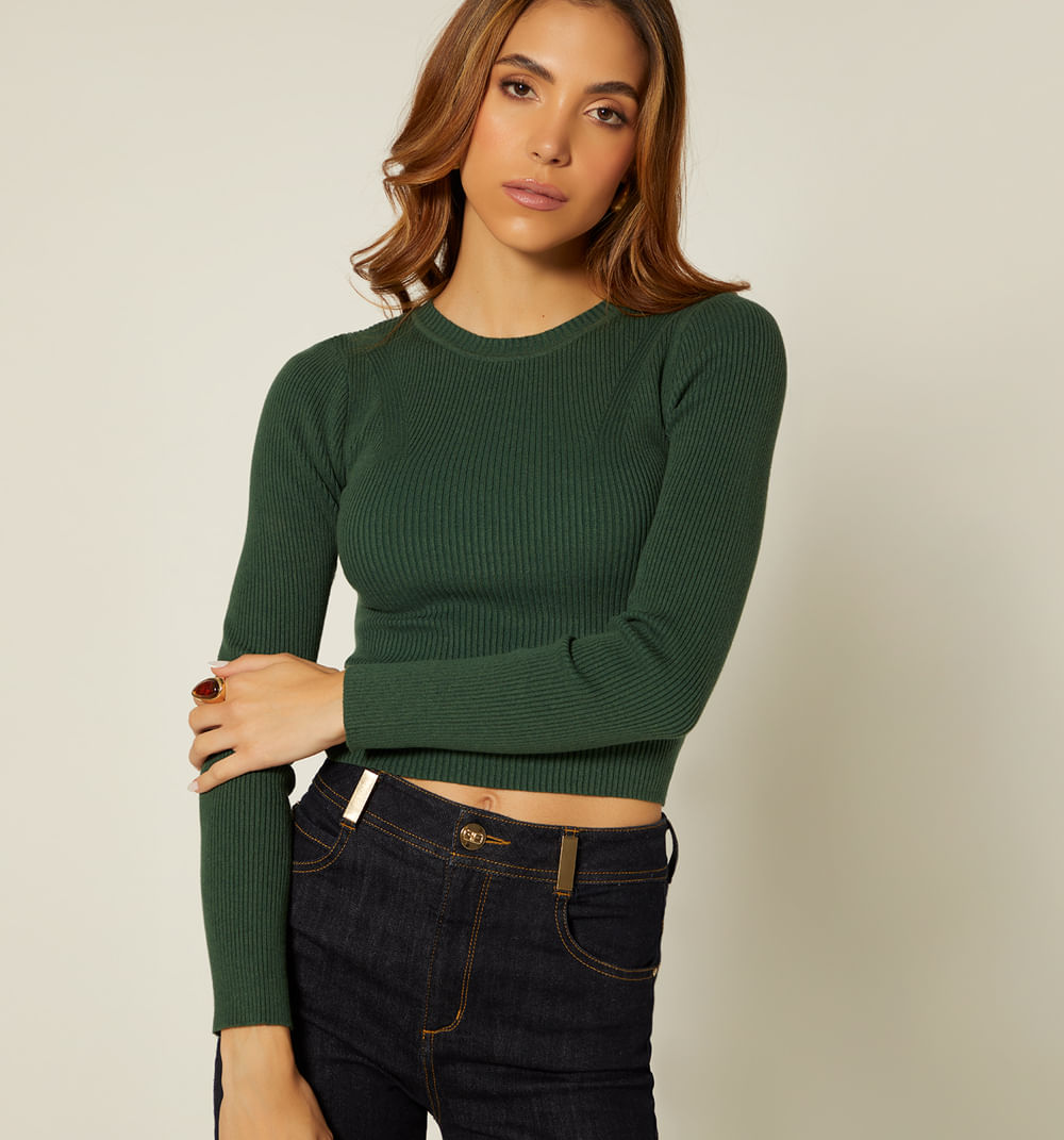 Buzo Manga Larga Cuello Redondo