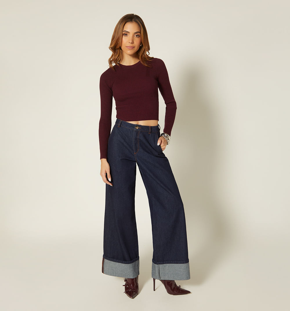 Buzo Manga Larga Cuello Redondo