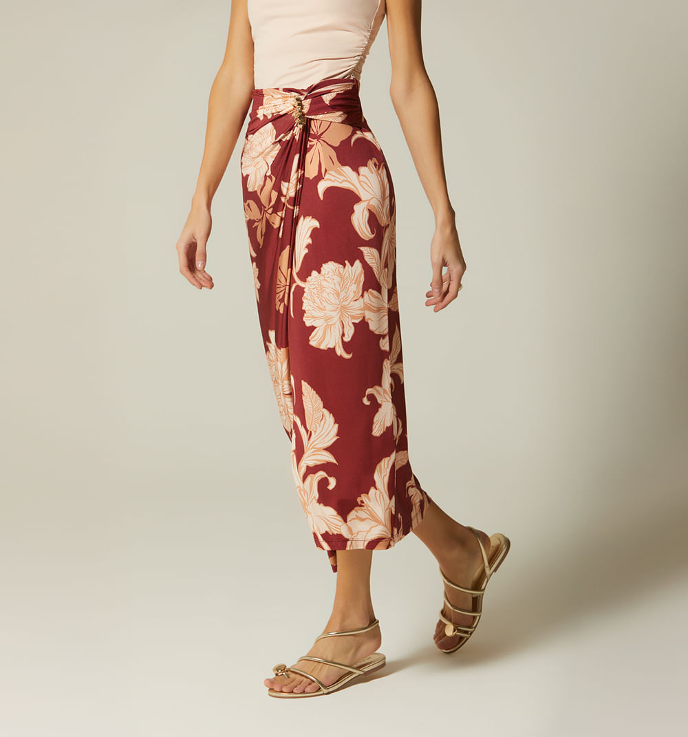 Falda Midi Con Insumo