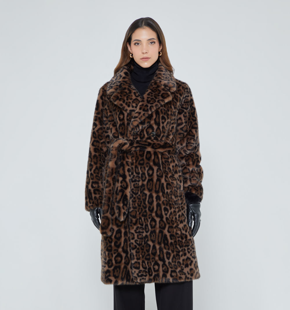 Gaban Con Apariencia De Pelo Estampado