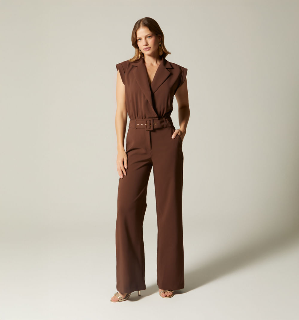 Enterizo Largo Palazo Con Solapa