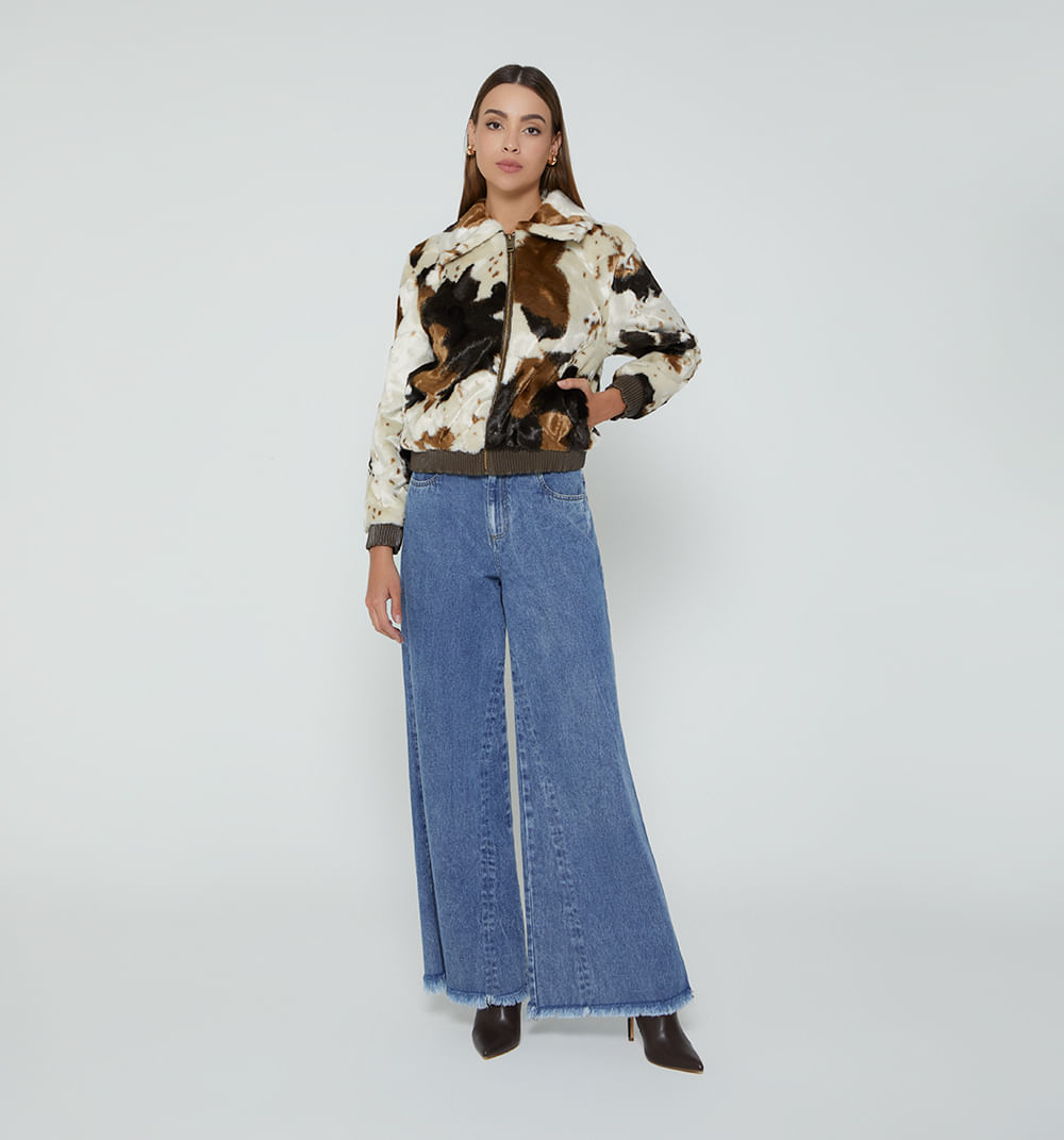 Chamarra Estampado Vaca