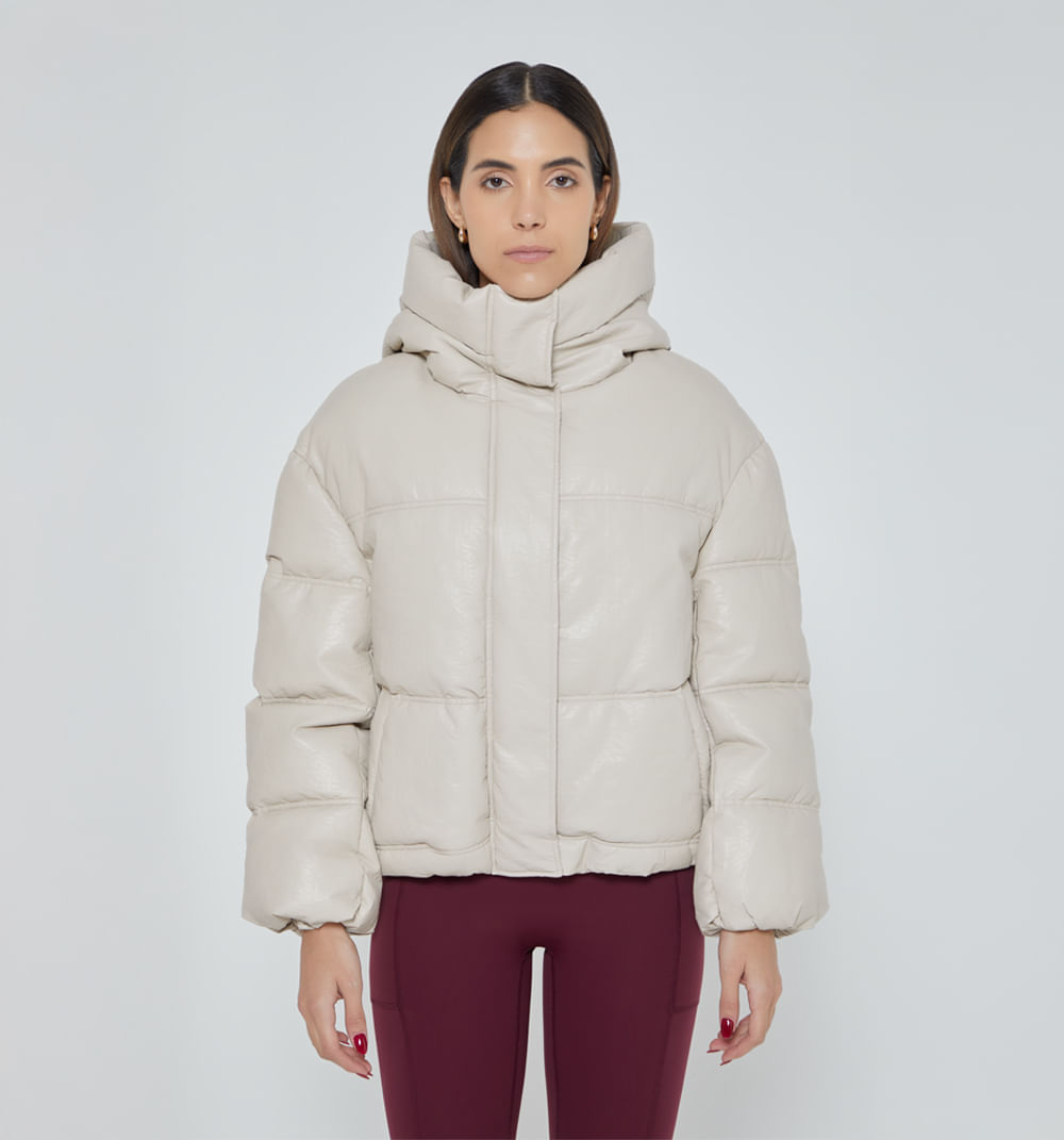 Chamarra Quilted Con Capucha