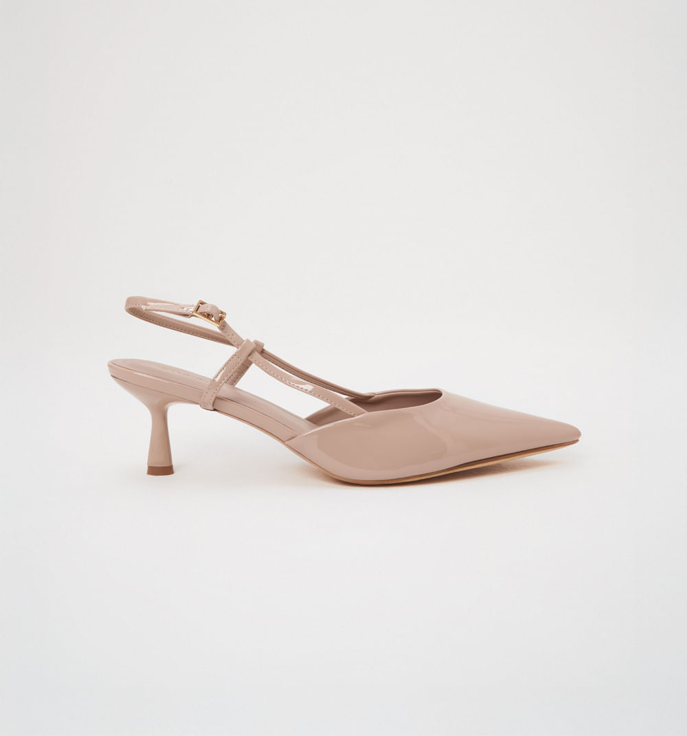 Zapato Cerrado Stiletto Con Tacón Bajo