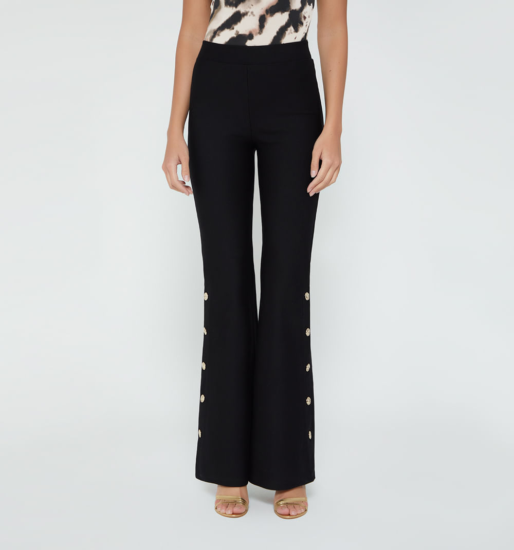 Leggins Tiro Alto Con Detalle En Bota