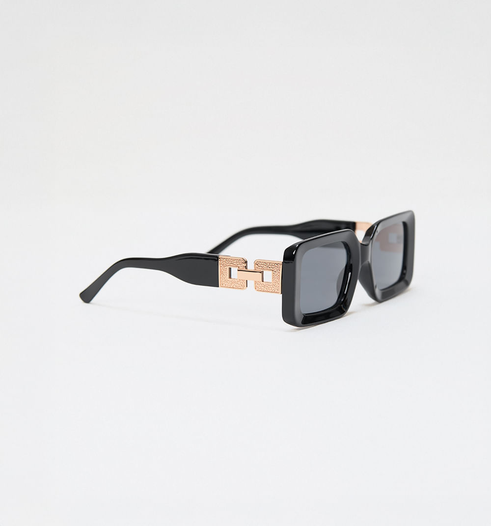 Gafas Rectangulares Con Detalle Lateral