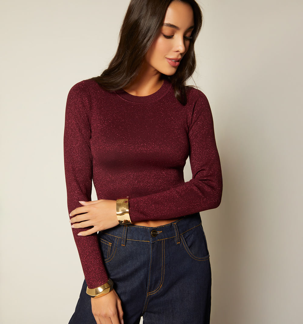 Buzo Manga Larga Cuello Redondo