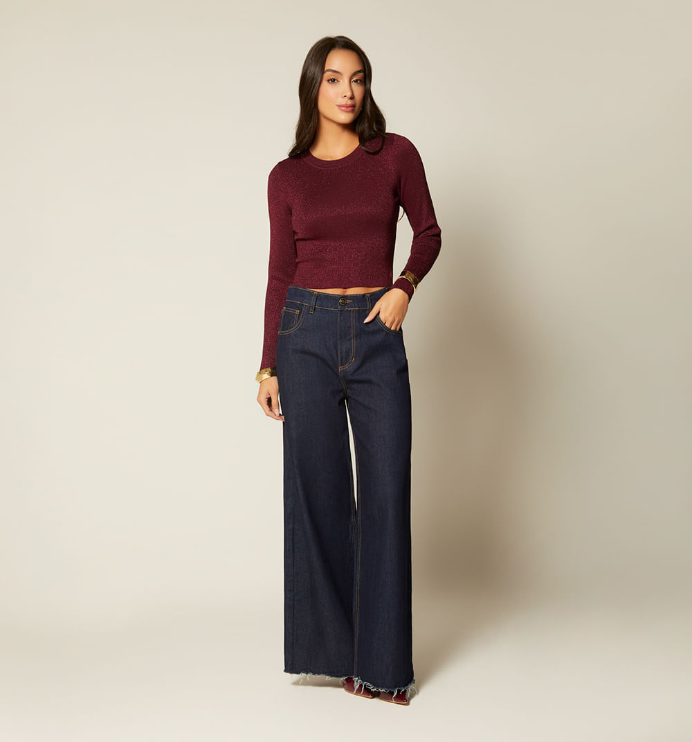 Buzo Manga Larga Cuello Redondo