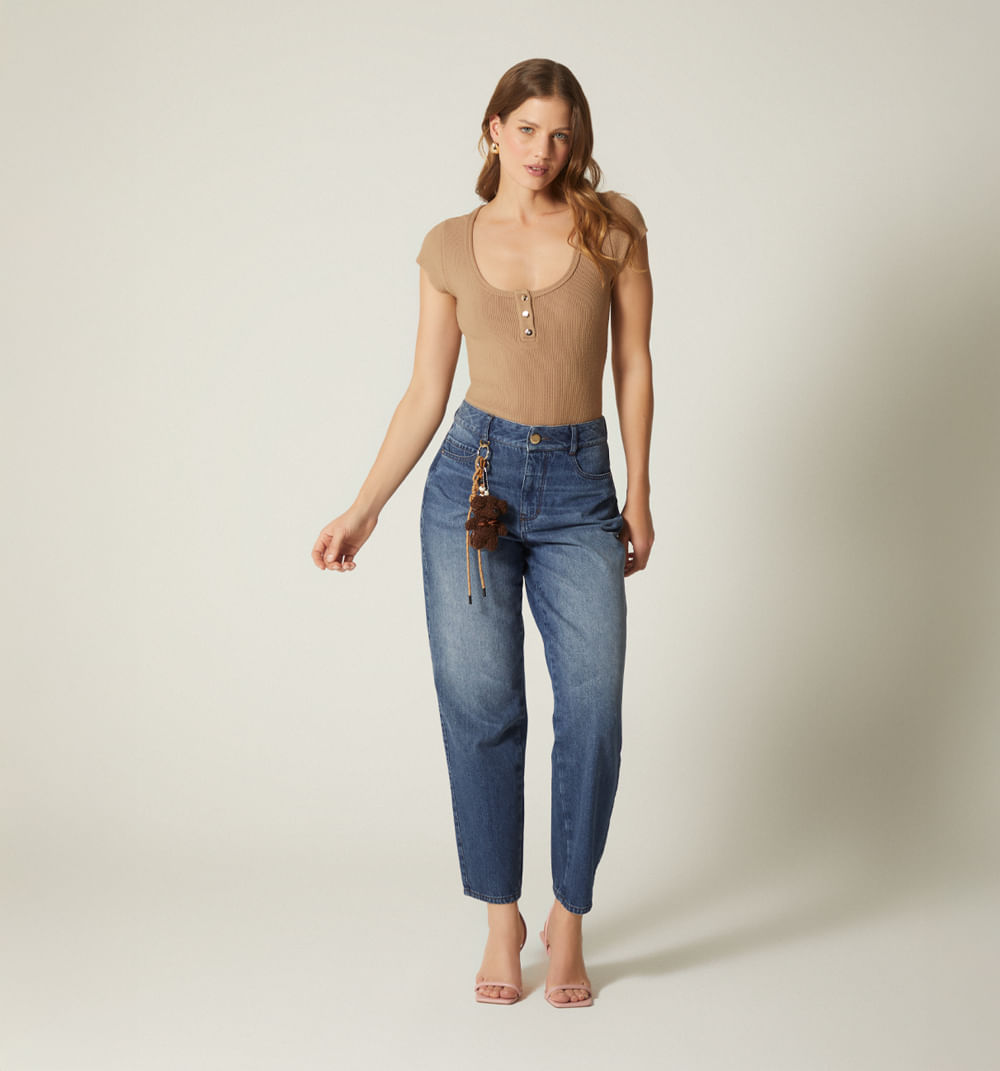 Jean Girlfriend Con Borla