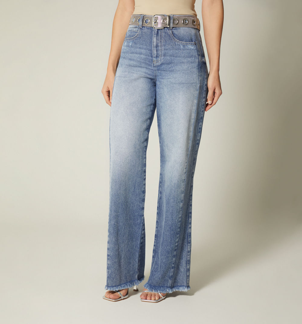 Jean Bota Recta Tiro Alto Con Correa