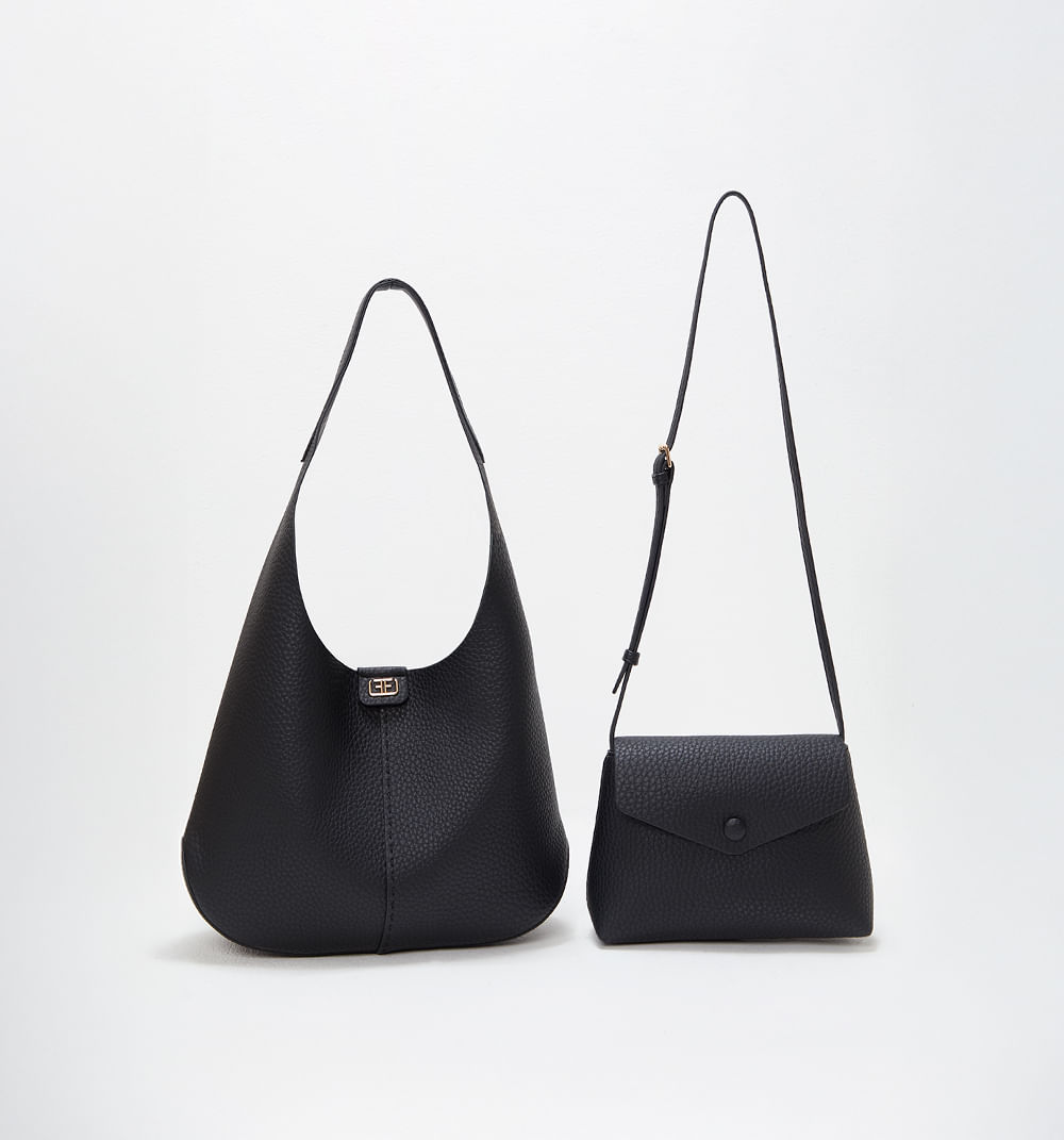 Bolso  De  Hombro Con Textura