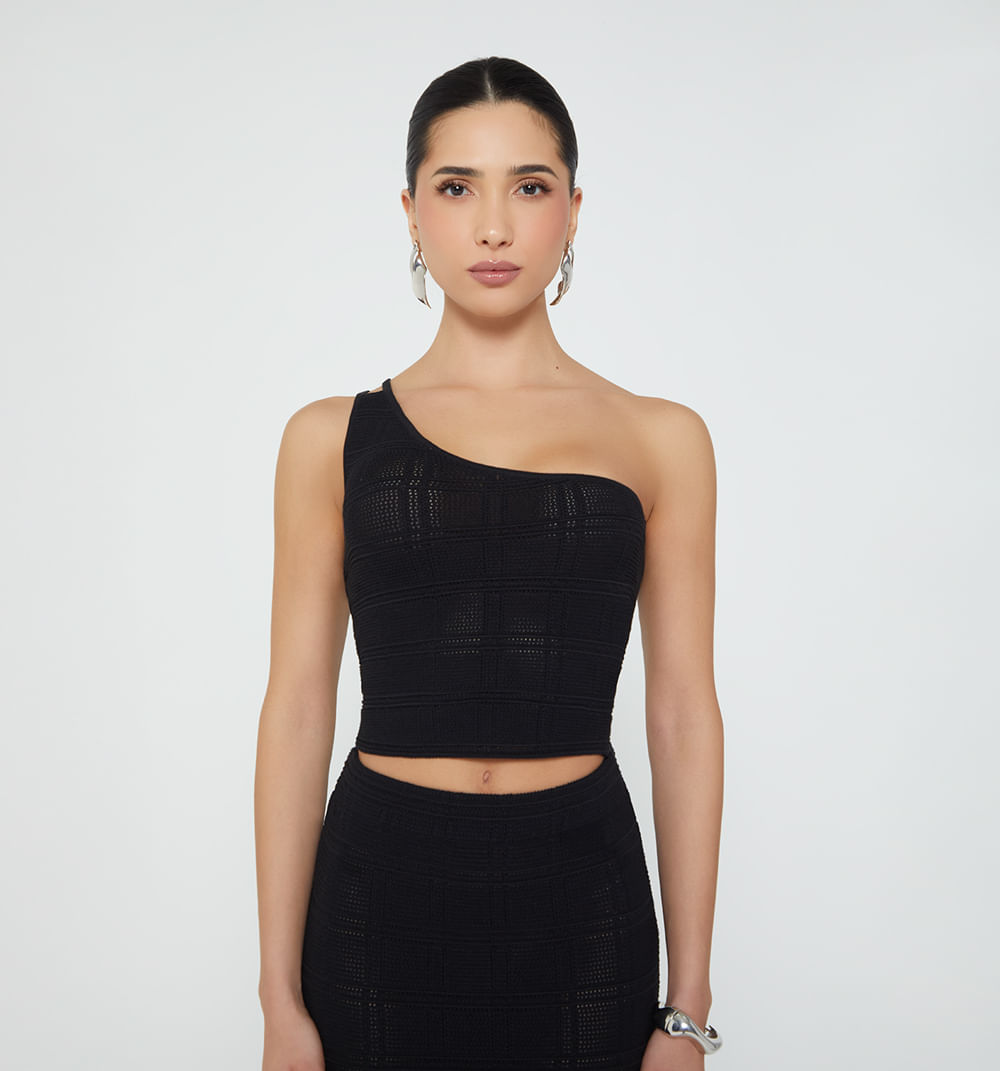 Blusa Tejida Para Mujer Un Solo Hombro