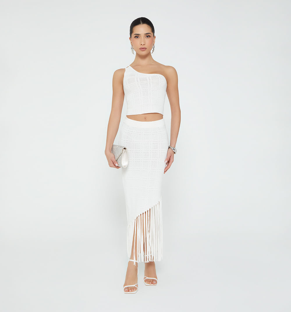 Blusa Tejida Para Mujer Un Solo Hombro