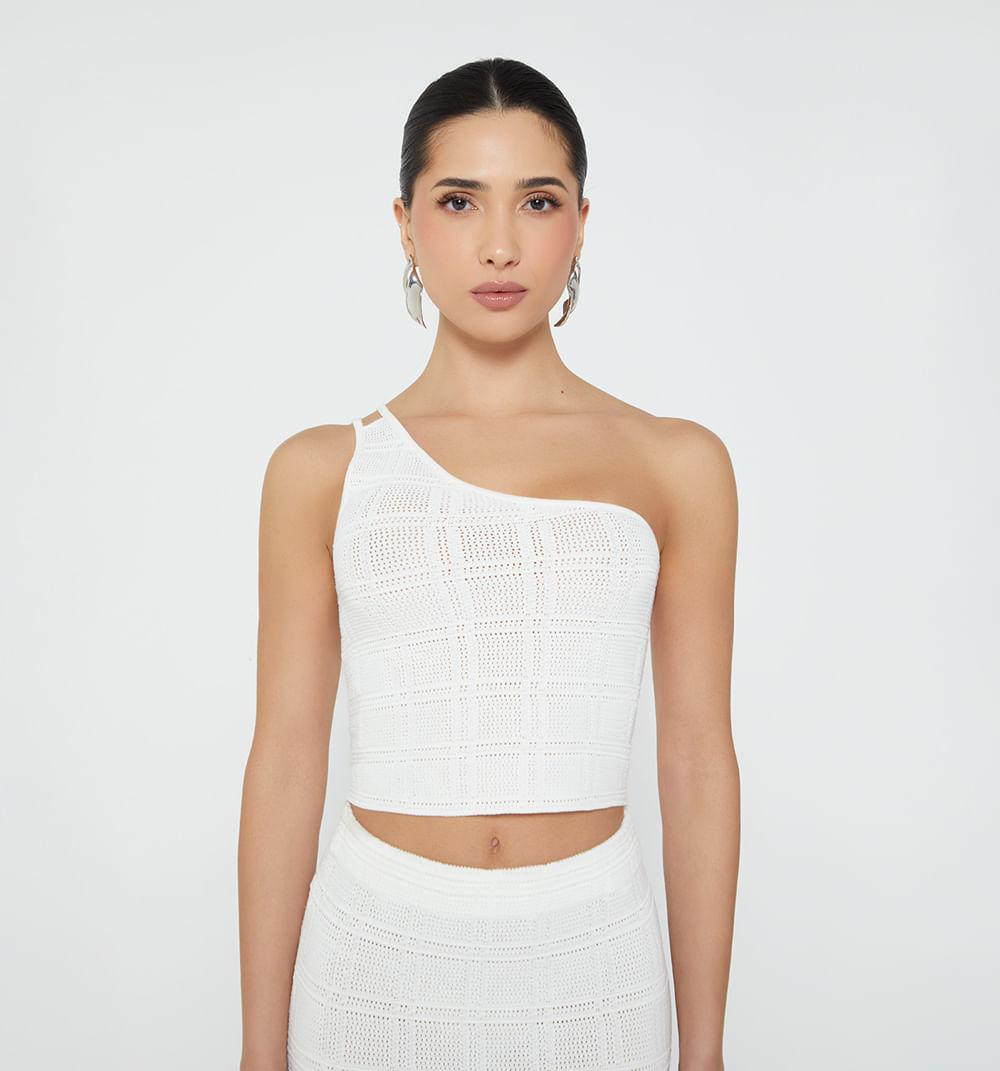 Blusa Tejida Para Mujer Un Solo Hombro