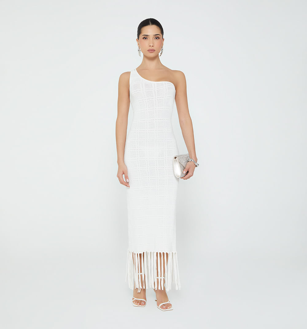 Vestido Largo De Un Solo Hombro