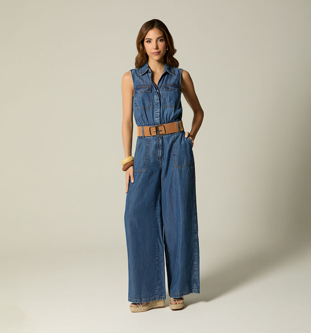 Enterizo Palazo Sisa Con Bolsillos