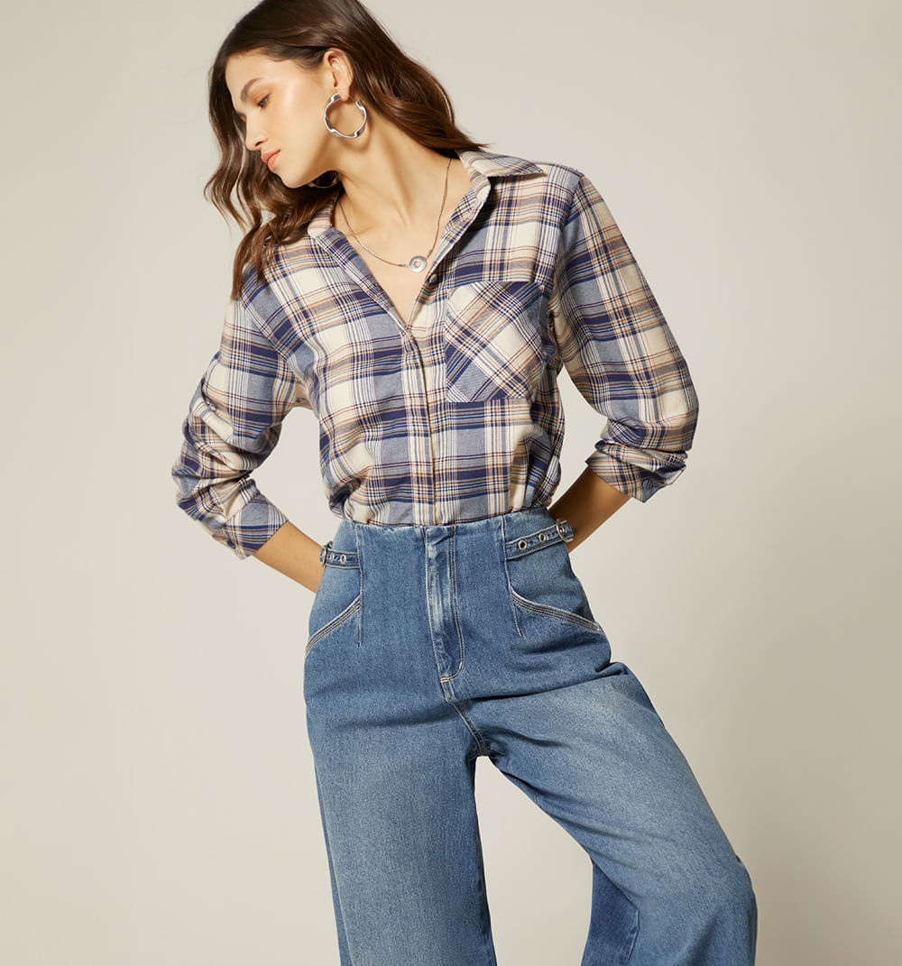 Blusa Camisera Manga Larga