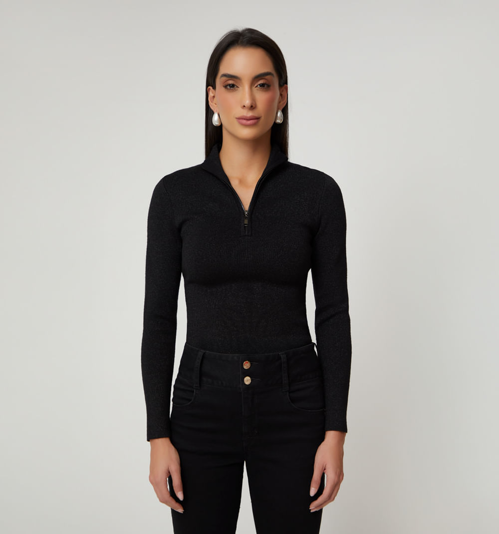 Buzo Manga Larga Cuello Alto