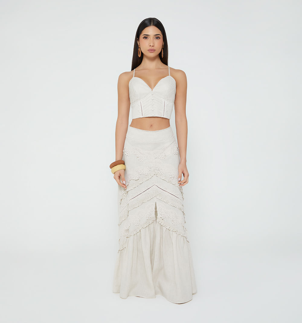 Blusa Tiras De Amarre En Espalda