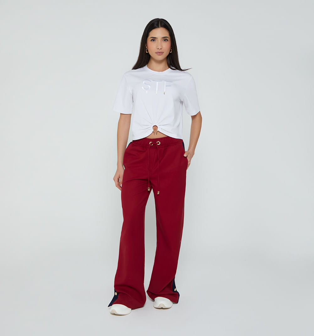 Camiseta Manga Corta Logo Y Dijes Stf