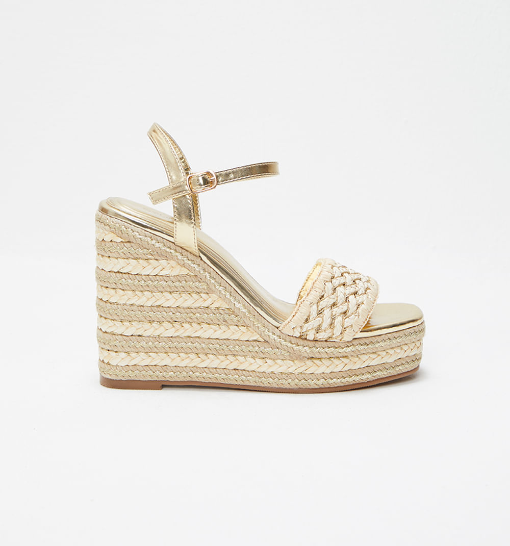 Sandalia Plataforma Trenzada