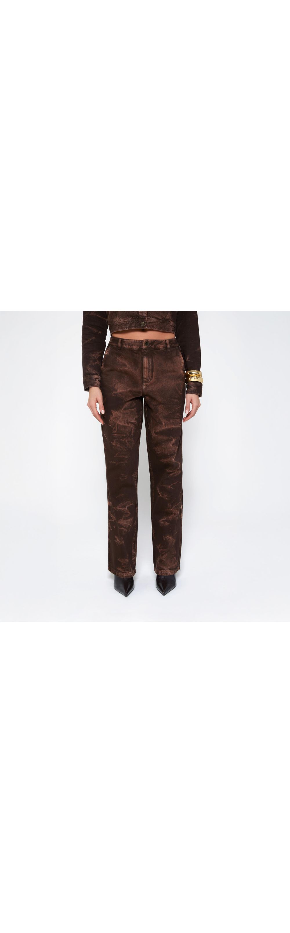 Jean Recto Tiro Alto Color Denim